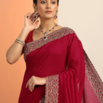 Midnight Blue Soft Silk Saree