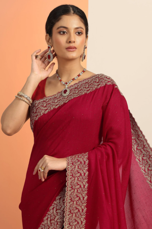 Midnight Blue Soft Silk Saree