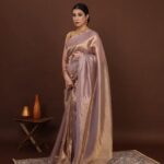 Maroon Velvet Designer Saree